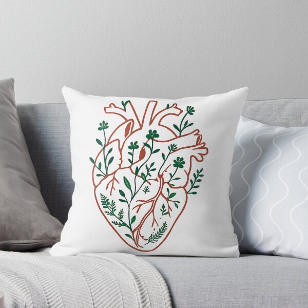 Item preview, Botanical Human Heart Terrarium Nature Line Art designed and sold by MerchVersum.