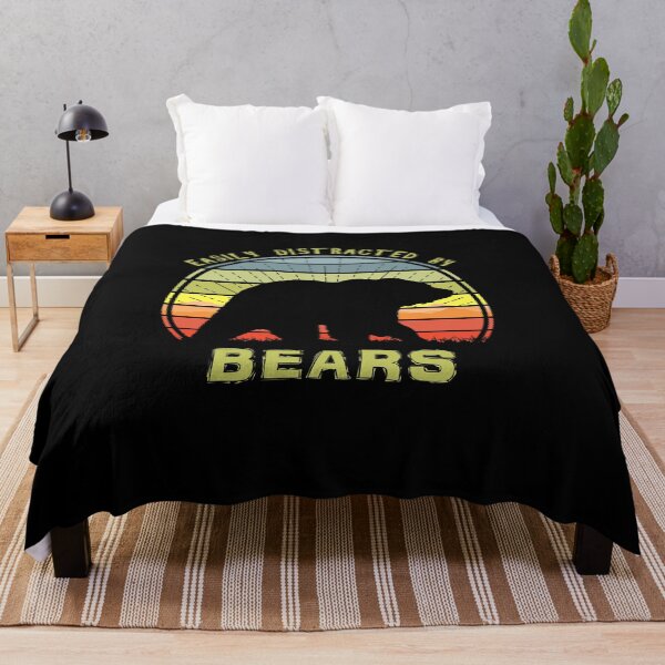 Item preview, Easily Distracted By Bears Retro Sunset Wildlife designed and sold by marke770.