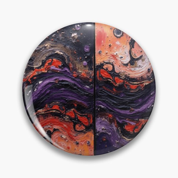 Item preview, cosmic waves round classic oil colorful geometric abstract design designed and sold by SmashingDeals.