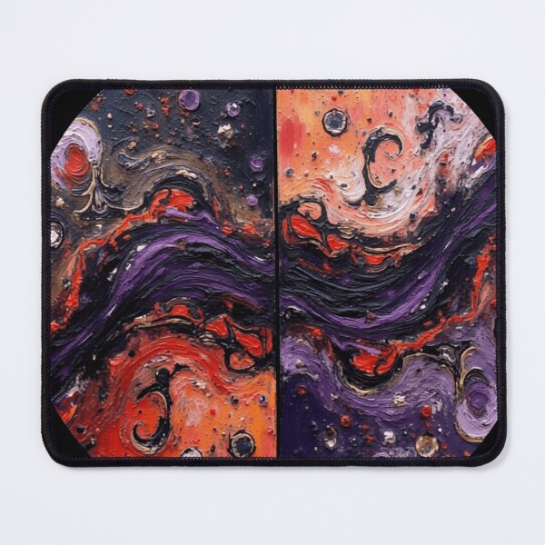 Item preview, cosmic waves round classic oil colorful geometric abstract design designed and sold by SmashingDeals.