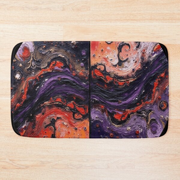 Item preview, cosmic waves round classic oil colorful geometric abstract design designed and sold by SmashingDeals.