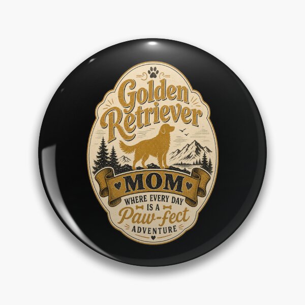 Item preview, Golden Retriever Mom Vintage designed and sold by FreshPixelArt.