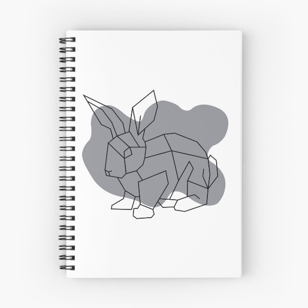 Item preview, Black Geometric Rabbit - Modern Rabbit Line Art designed and sold by I.C. Vision Designs.