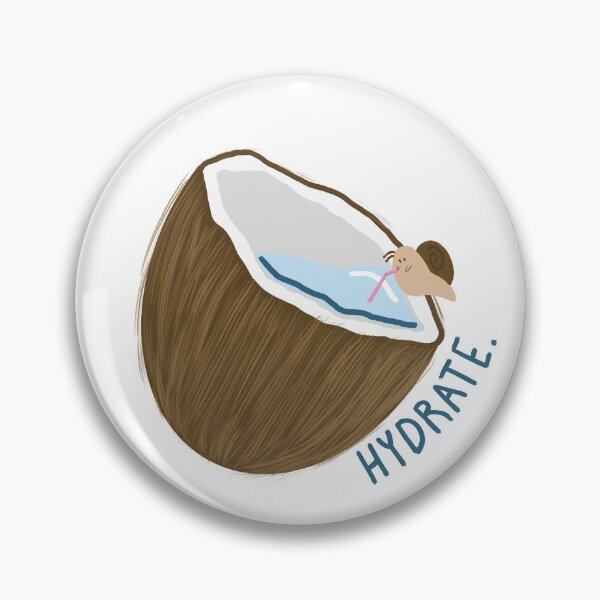 Item preview, Aesthetic coconut ‘hydrate’ with snail designed and sold by SnailTrailCo.