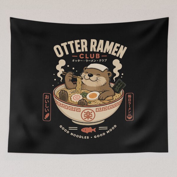 Item preview, Otter Ramen Club designed and sold by GhoulishGraphX.