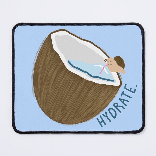 Item preview, Aesthetic coconut ‘hydrate’ with snail designed and sold by SnailTrailCo.