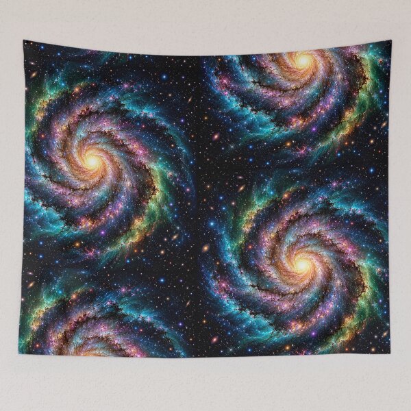 Item preview, Spiral Galaxy Art Print — Vibrant Deep Space Nebula Painting, Face-On Galaxy Wall Art for Astronomy Lovers, Space Decor & Stargazers6 designed and sold by OandSDesigns23.