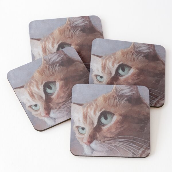 Item preview, Irritated Orange Cat Painted in Pastels designed and sold by Righan Wallace.