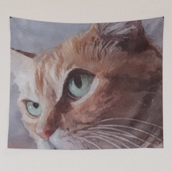 Item preview, Irritated Orange Cat Painted in Pastels designed and sold by Righan Wallace.