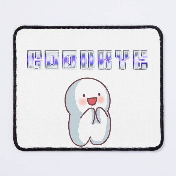 Item preview, Cute Goodbye Character | Y2K Chrome Cartoon Aesthetic designed and sold by Rawafi Art Studio.