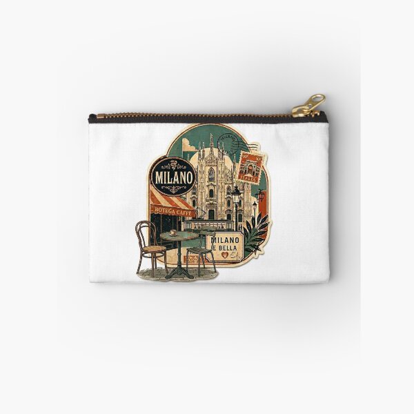 Item preview, Milano Retro Travel Sticker - Vintage Milan Italy Aesthetic designed and sold by CharaFei.Art.
