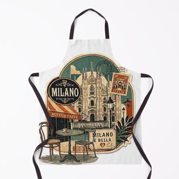 Item preview, Milano Retro Travel Sticker - Vintage Milan Italy Aesthetic designed and sold by CharaFei.Art.