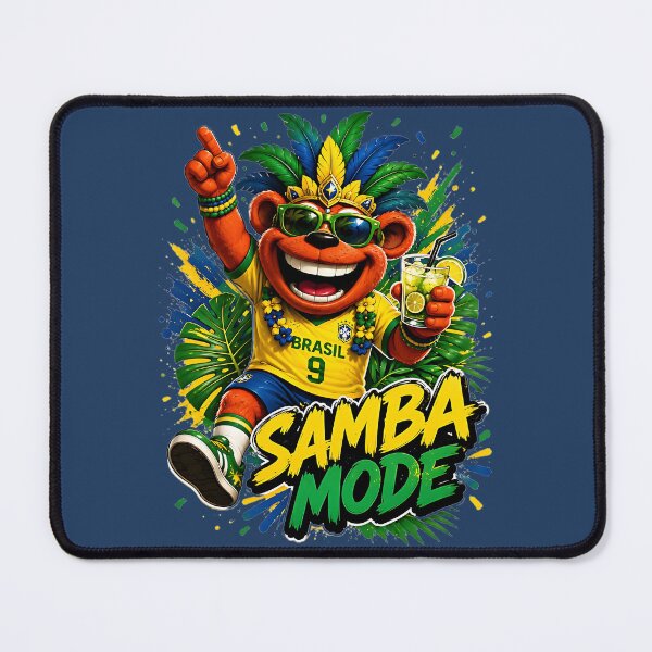 Item preview, Samba Mode Brazil Soccer Spirit designed and sold by WabiSabiSjak.
