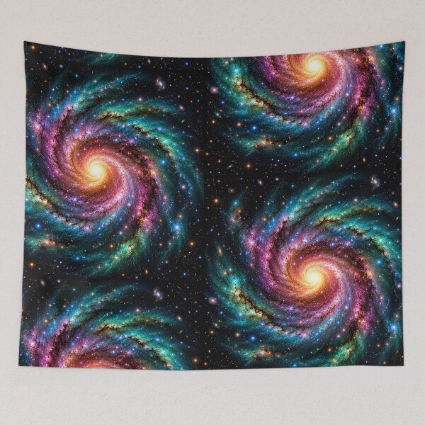 Item preview, Spiral Galaxy Art Print — Vibrant Deep Space Nebula Painting, Face-On Galaxy Wall Art for Astronomy Lovers, Space Decor & Stargazers7 designed and sold by OandSDesigns23.