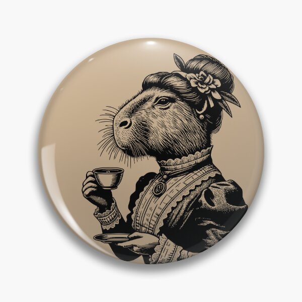 Item preview, Madame Capybara with a Tea designed and sold by AnestiaSua.