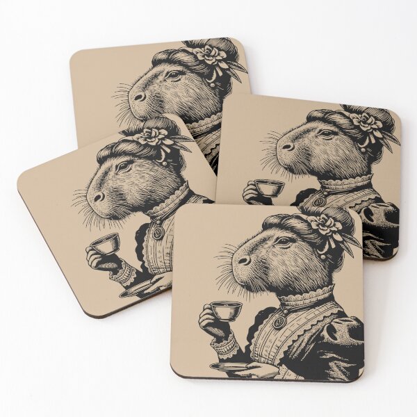Item preview, Madame Capybara with a Tea designed and sold by AnestiaSua.