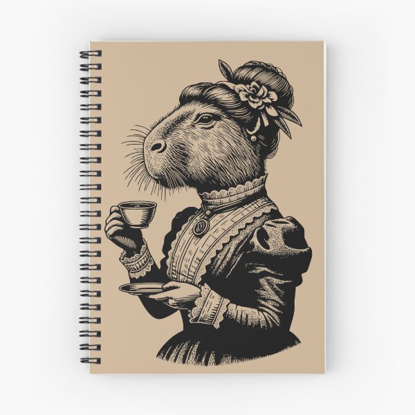 Item preview, Madame Capybara with a Tea designed and sold by AnestiaSua.