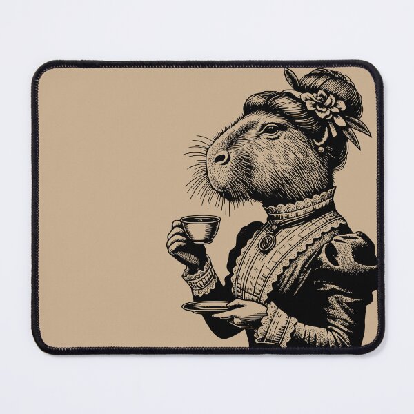 Item preview, Madame Capybara with a Tea designed and sold by AnestiaSua.