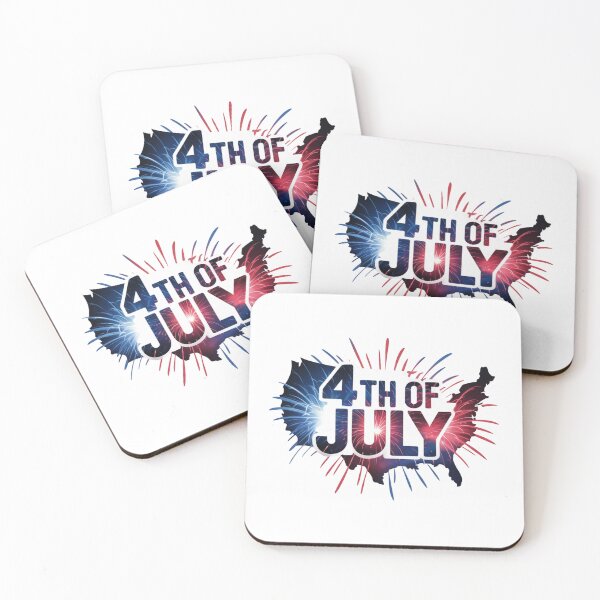 Item preview, 4th of July Fireworks USA Map designed and sold by MKDSN.