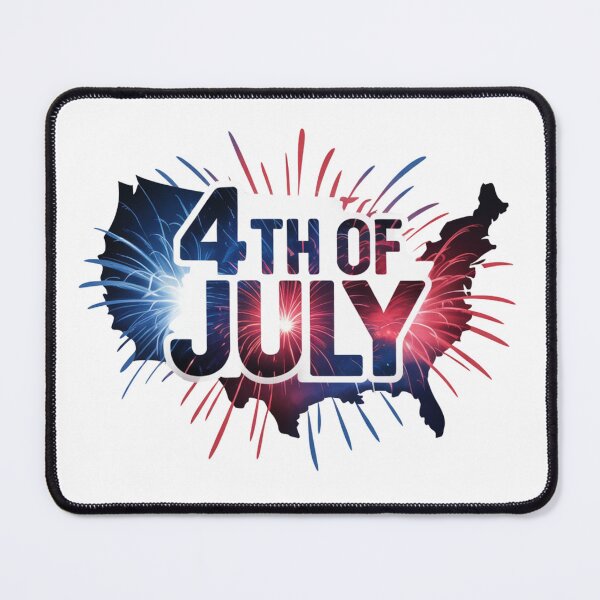 Item preview, 4th of July Fireworks USA Map designed and sold by MKDSN.