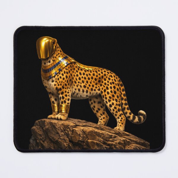 Item preview, Masked Egyptian Cheetah — Gold Armor Wildlife Warrior Art designed and sold by ArtoryWorks.