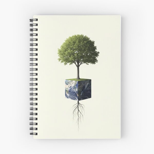 Item preview, Earth Cube Tree Surrealism designed and sold by TheDenimArt.