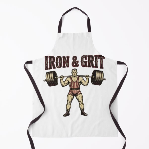 Item preview, Iron & Grit – Old School Strength Vintage designed and sold by PixelStyle Studio.