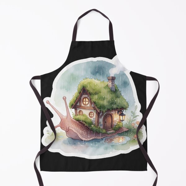 Item preview, Rainy Day Snail Cottage | Cozy Woodland Fantasy designed and sold by AillustriaAK.