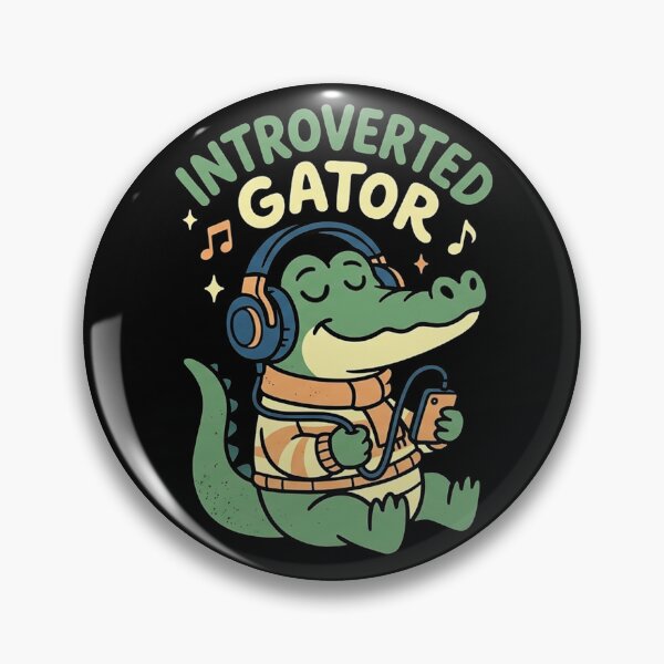 Artikelvorschau, Introvertierter Alligator – Lustiges Alligator-Wortspiel entworfen und verkauft von Yellowriversss.