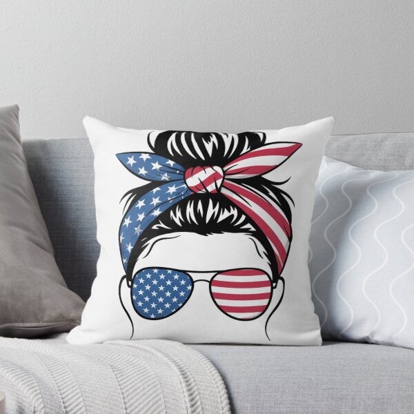 Item preview, Patriotic Messy Bun American Flag Sunglasses designed and sold by MKDSN.