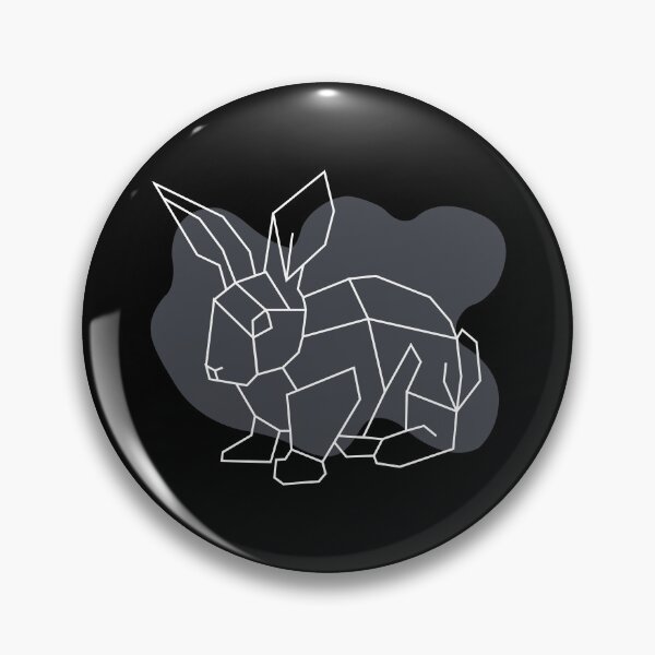 Item preview, White Geometric Rabbit - Modern Rabbit Line Art designed and sold by I.C. Vision Designs.