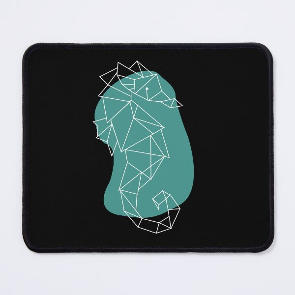 Item preview, White Geometric Seahorse - Modern Ocean Line Art designed and sold by I.C. Vision Designs.