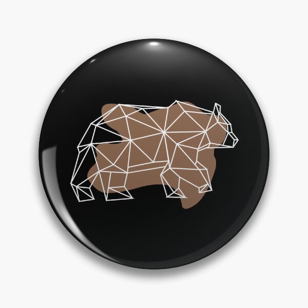 Item preview, White Geometric Bear - Modern Bear Line Art designed and sold by I.C. Vision Designs.
