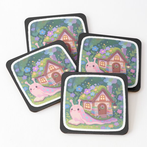 Item preview, Book Lover Snail Cottage | Cozy Reading Fantasy designed and sold by AillustriaAK.