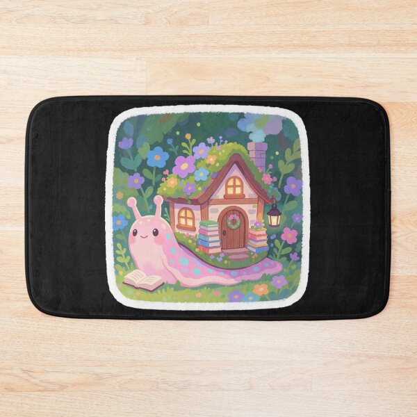 Item preview, Book Lover Snail Cottage | Cozy Reading Fantasy designed and sold by AillustriaAK.