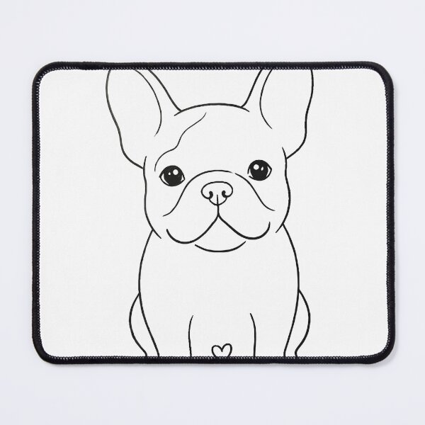 Item preview, Cute French Bulldog Line Art with Heart designed and sold by fangirl92.