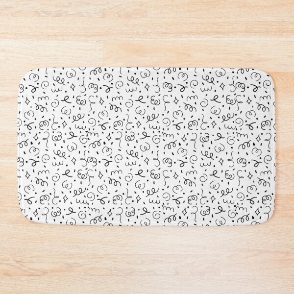Item preview, B&W Confetti Seamless Pattern designed and sold by MiloverseOfficial.