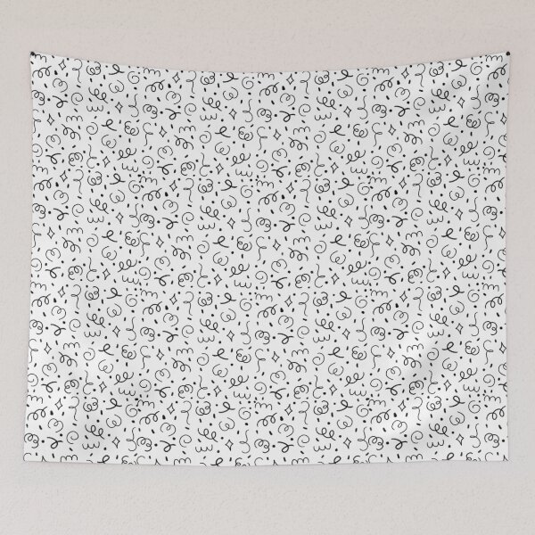 Item preview, B&W Confetti Seamless Pattern designed and sold by MiloverseOfficial.