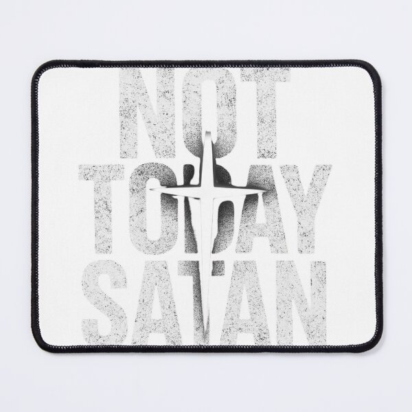Item preview, Not Today Satan Christian Streetwear Cross Graphic designed and sold by MerchVersum.