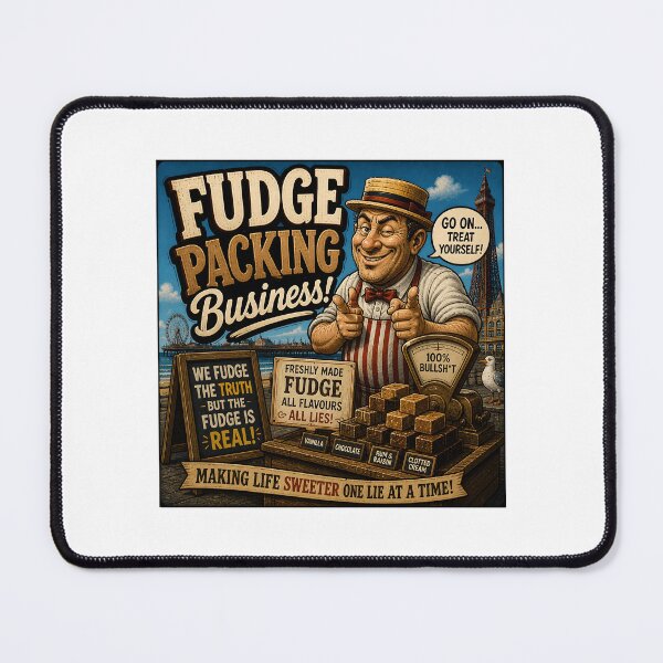 Item preview, Fudge Packing Business Funny Seaside Fudge Shop Design designed and sold by Hornace88studio .