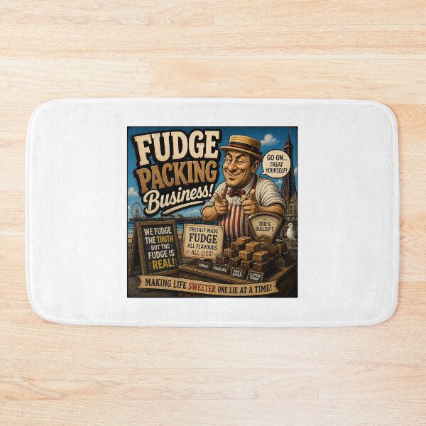 Item preview, Fudge Packing Business Funny Seaside Fudge Shop Design designed and sold by Hornace88studio .