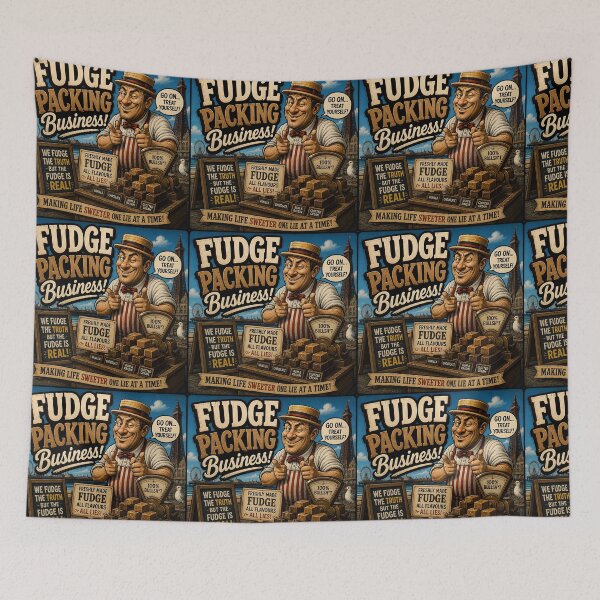 Item preview, Fudge Packing Business Funny Seaside Fudge Shop Design designed and sold by Hornace88studio .