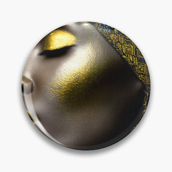 Item preview, Golden Elegance a Striking Profile Portrait designed and sold by Artessie.