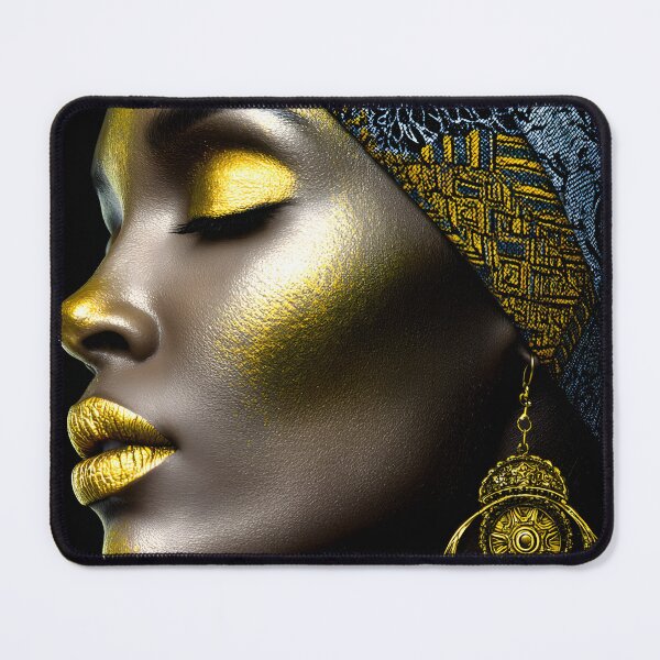 Item preview, Golden Elegance a Striking Profile Portrait designed and sold by Artessie.