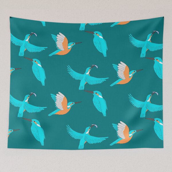 Item preview, Common Kingfishers designed and sold by Leapingdoe.