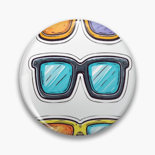 Item preview, Colorful Sunglasses Trio Retro Fashion Design designed and sold by Nexahubonline.
