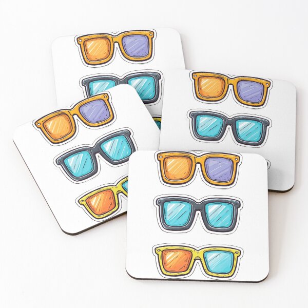 Item preview, Colorful Sunglasses Trio Retro Fashion Design designed and sold by Nexahubonline.