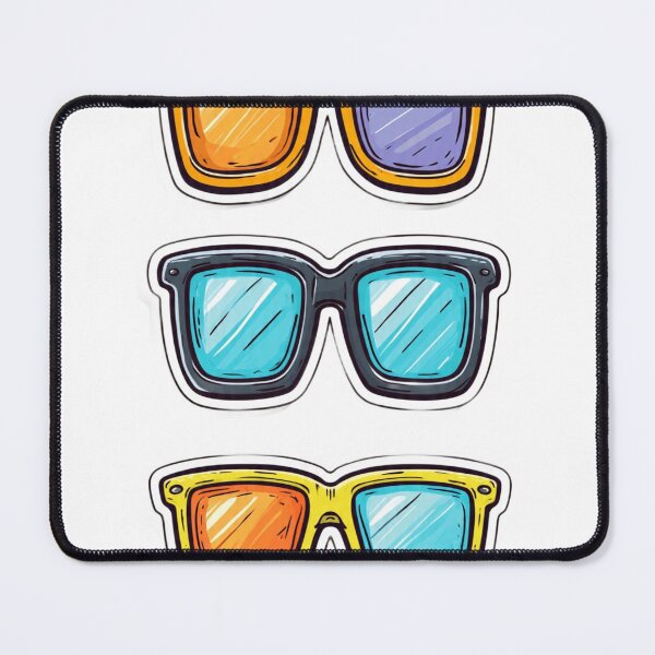 Item preview, Colorful Sunglasses Trio Retro Fashion Design designed and sold by Nexahubonline.