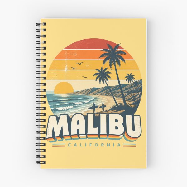Item preview, Malibu California Retro Sunset – Surf & Palm Vibes designed and sold by ABLAT-CREATIONS.