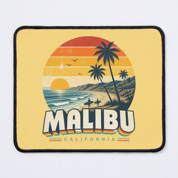 Item preview, Malibu California Retro Sunset – Surf & Palm Vibes designed and sold by ABLAT-CREATIONS.